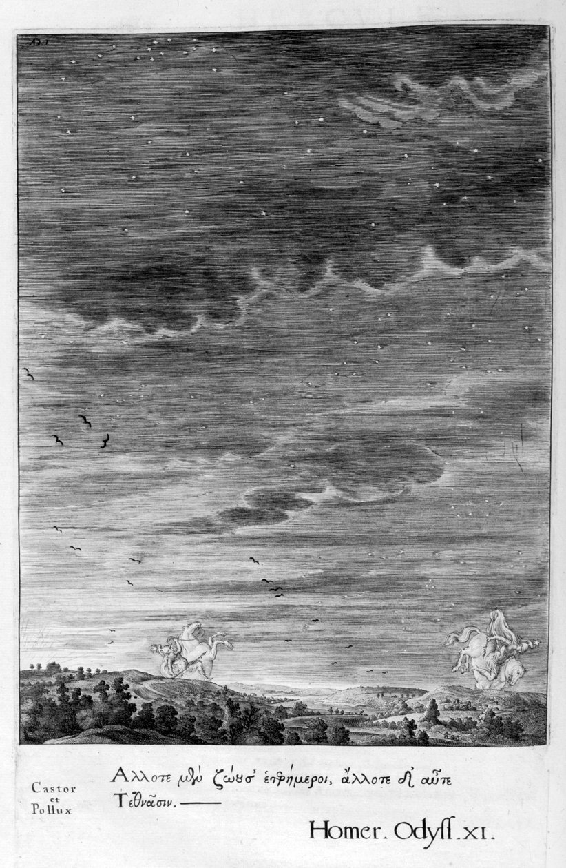 Castor og Pollux, 1655 af Michel de Marolles