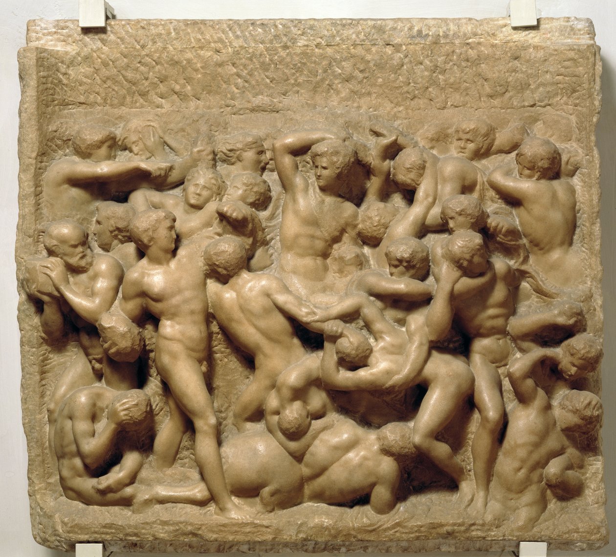 Slaget ved Kentaurerne (marmor) af Michelangelo Buonarroti