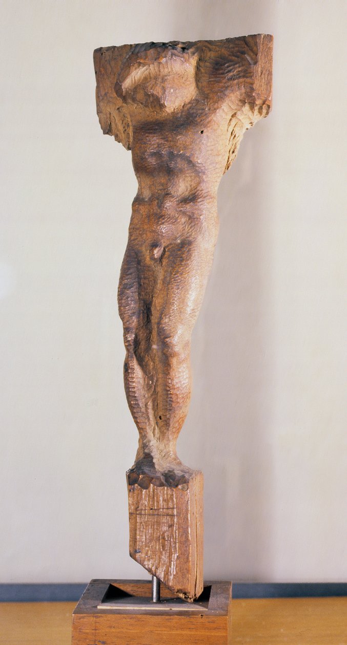 Korsfæstelse (terracotta) af Michelangelo Buonarroti