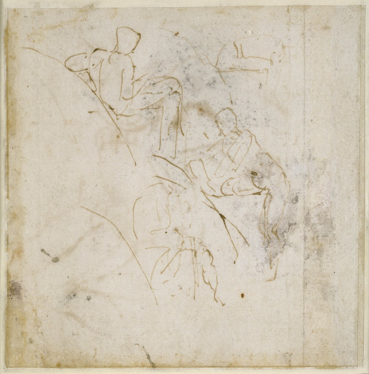 Figurstudie, ca. 1511 af Michelangelo Buonarroti