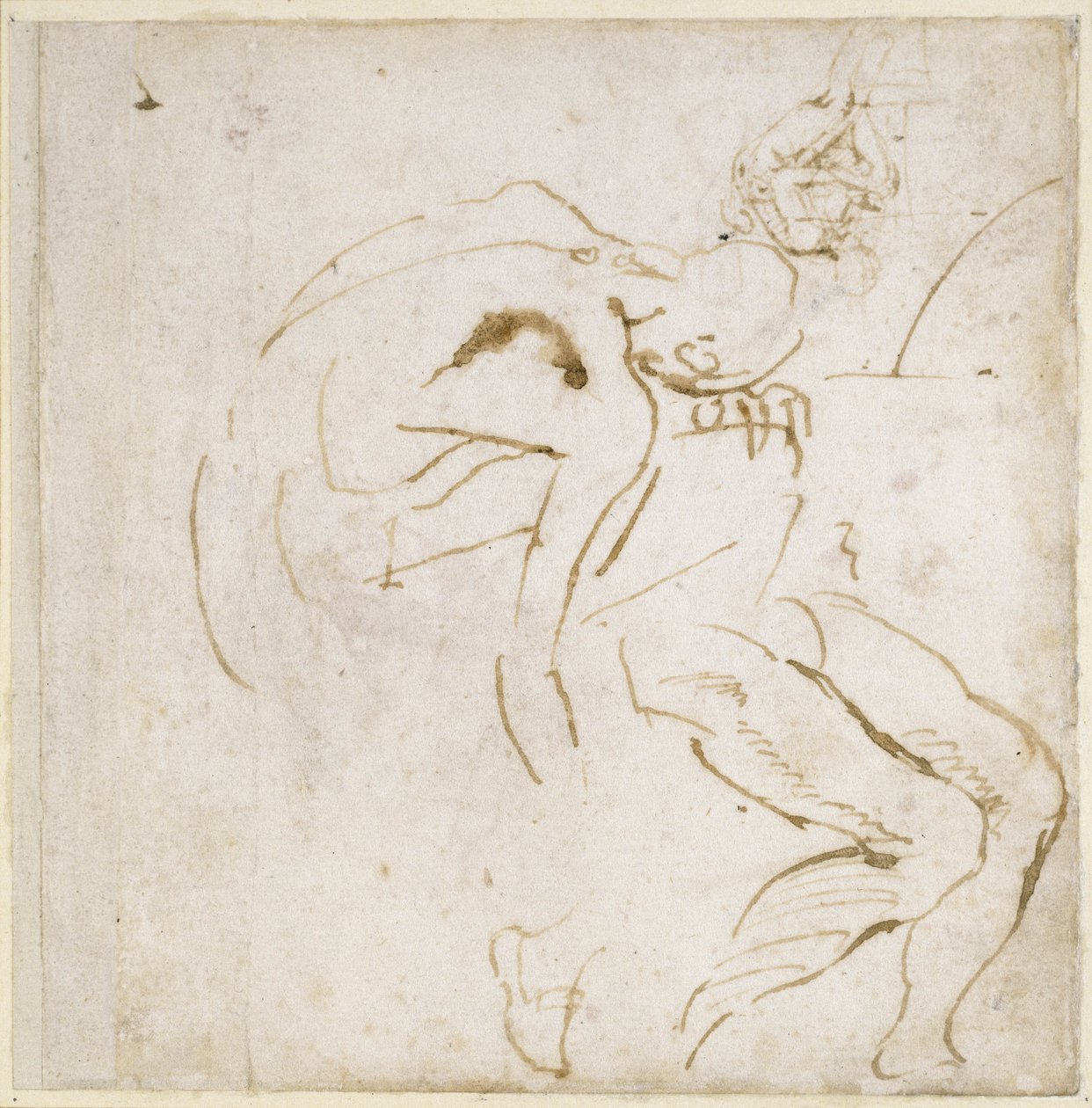 Figurstudie, ca.1511 af Michelangelo Buonarroti