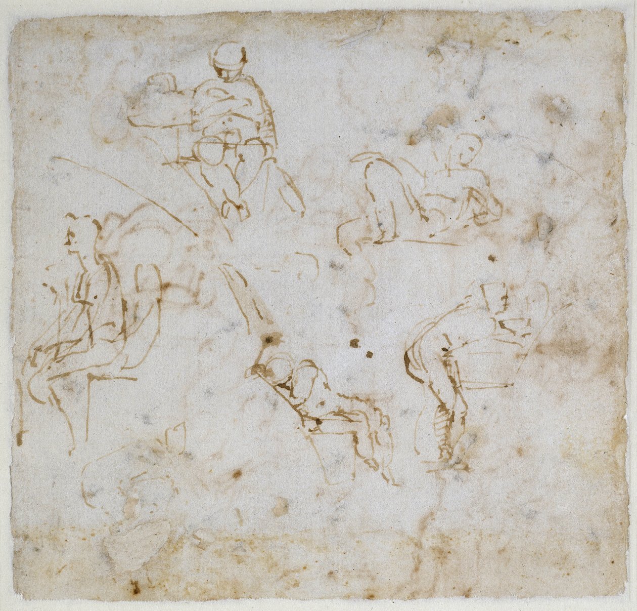 Figurstudie, c.1511 af Michelangelo Buonarroti