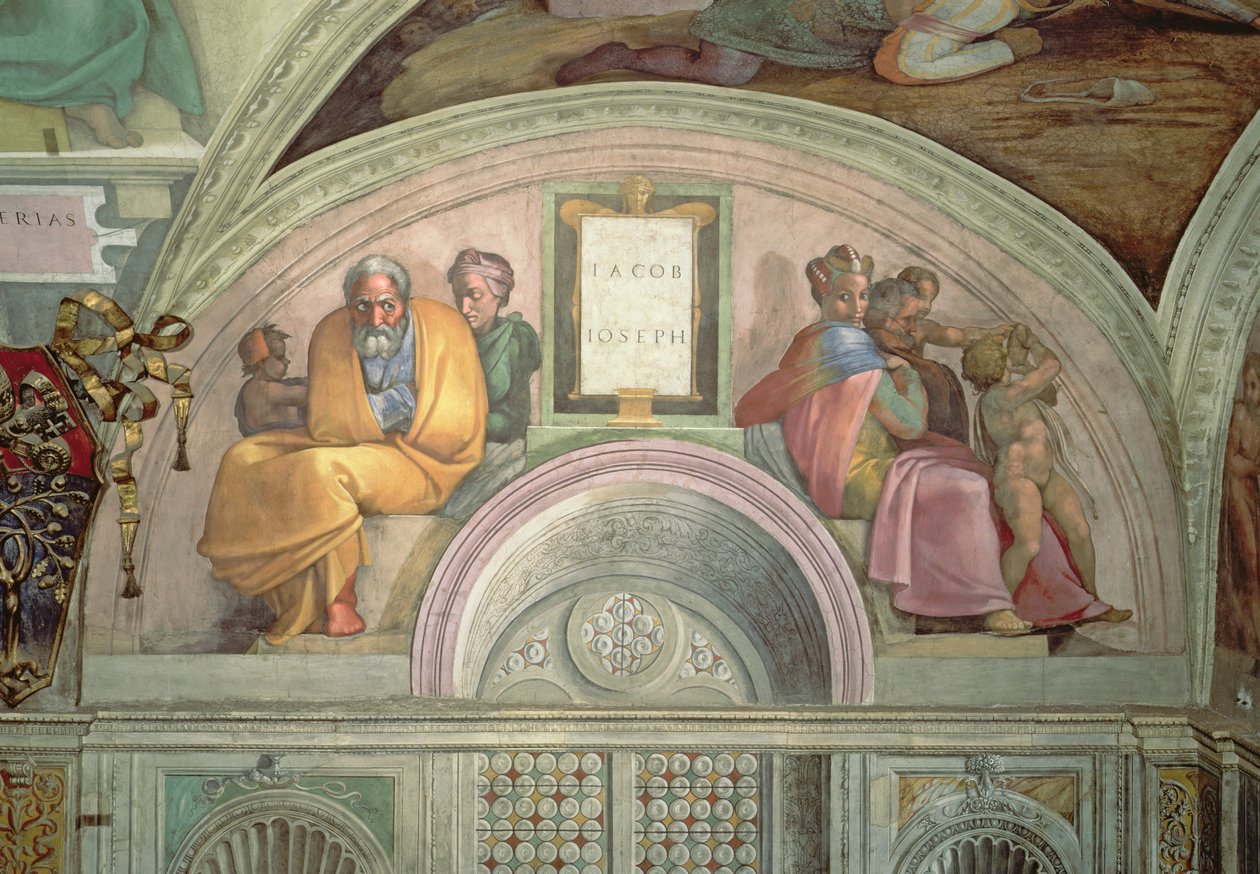 Jakob og Josef, Det Sixtinske Kapel af Michelangelo Buonarroti