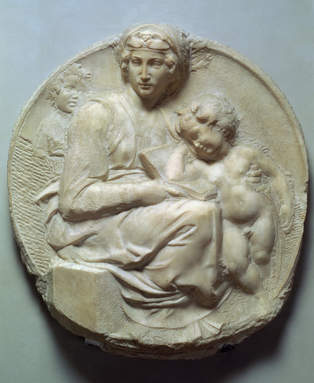 Pitti Tondo, ca.1504 (marmor) af Michelangelo Buonarroti