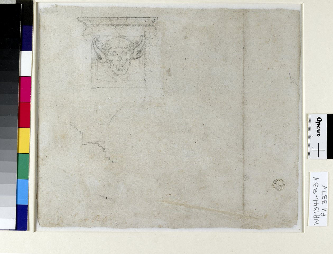 Skitse af et ornament til pave Julius II
