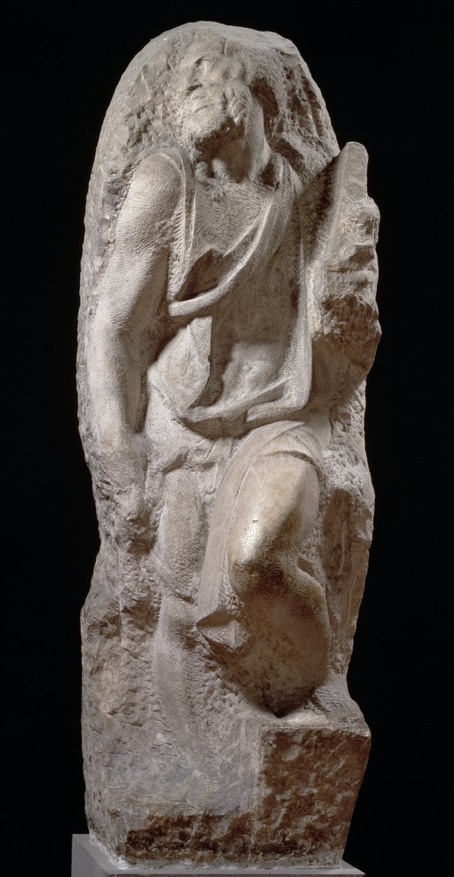 St. Matthew, 1506 (marmor) af Michelangelo Buonarroti