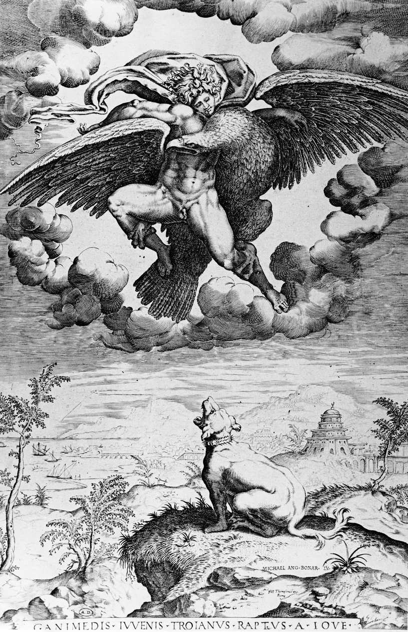 Bortførelsen af Ganymedes af Michelangelo Buonarroti