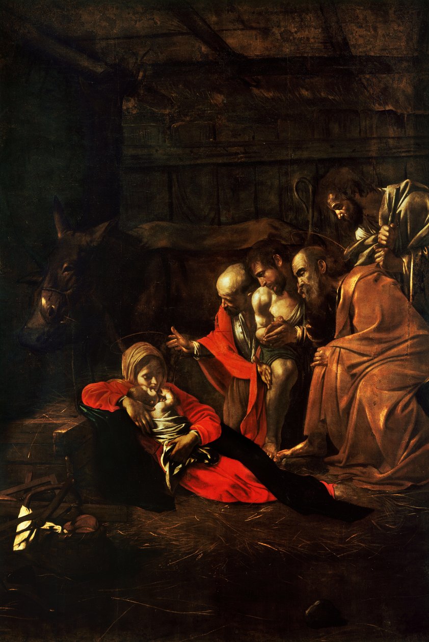 Tilbedelse af hyrderne af Michelangelo Merisi Caravaggio