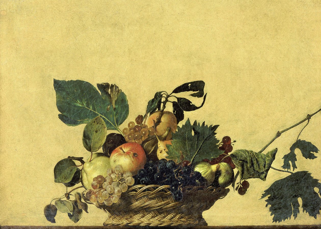 Kurv med frugt af Michelangelo Merisi Caravaggio