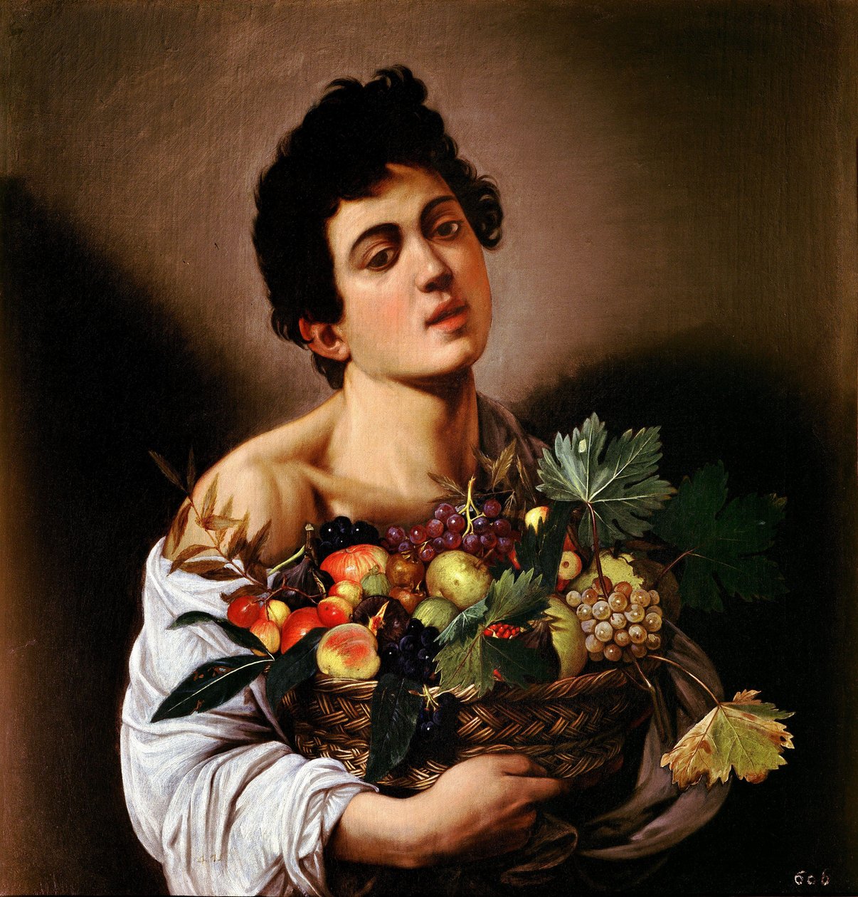 Dreng med en kurv med frugt af Michelangelo Merisi Caravaggio