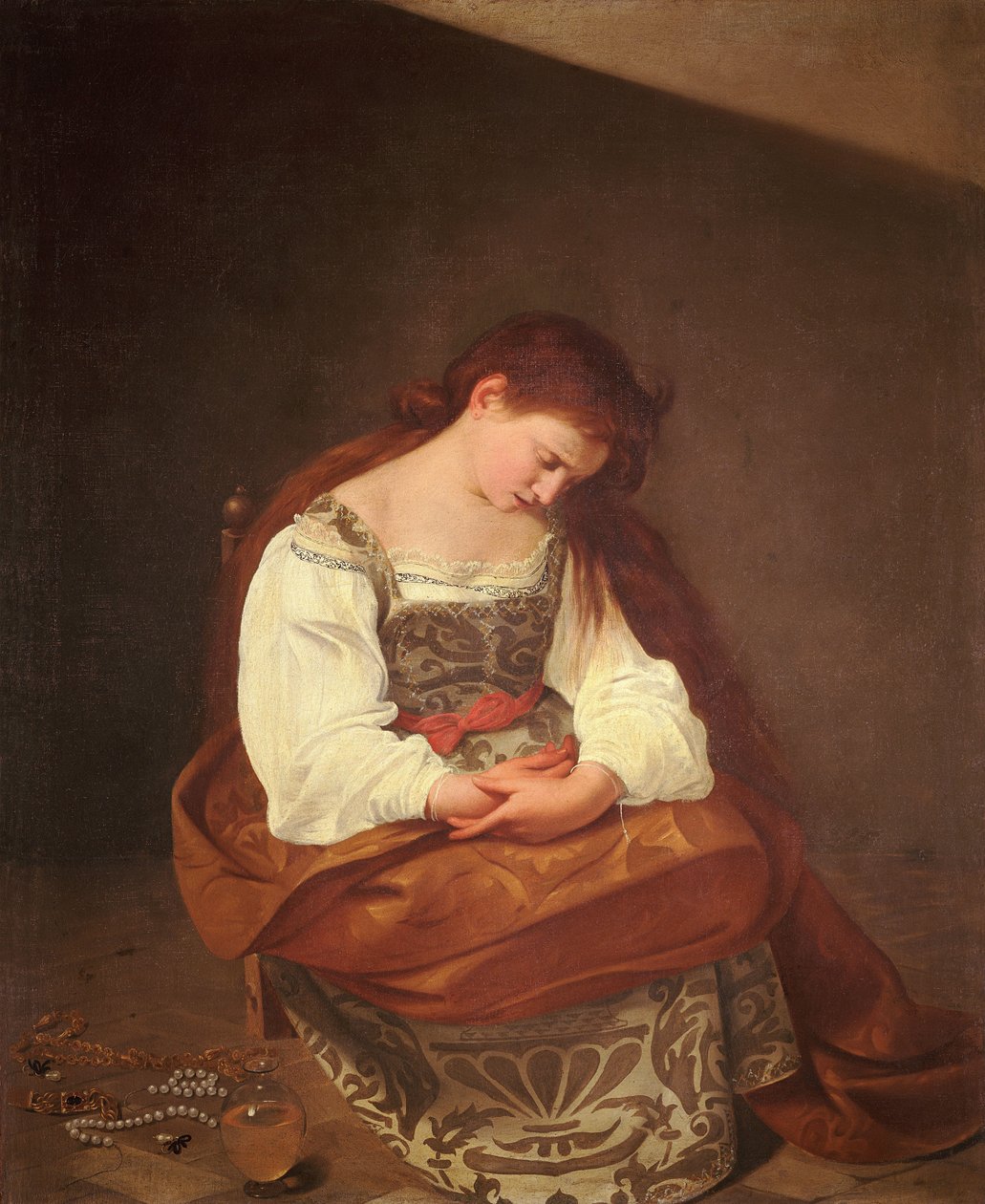 Penitent Magdalene af Michelangelo Merisi Caravaggio