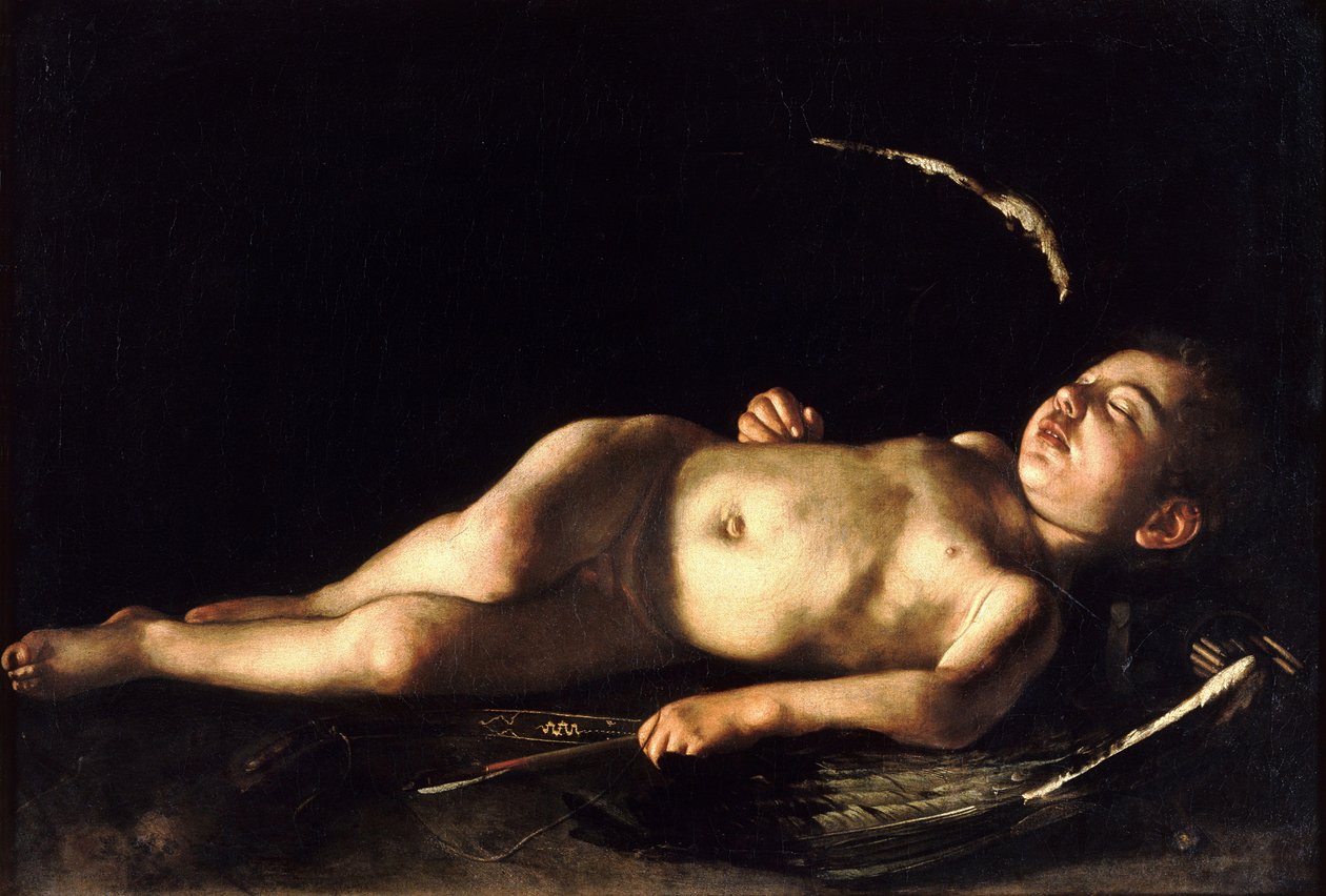 Sovende Amor af Michelangelo Merisi Caravaggio