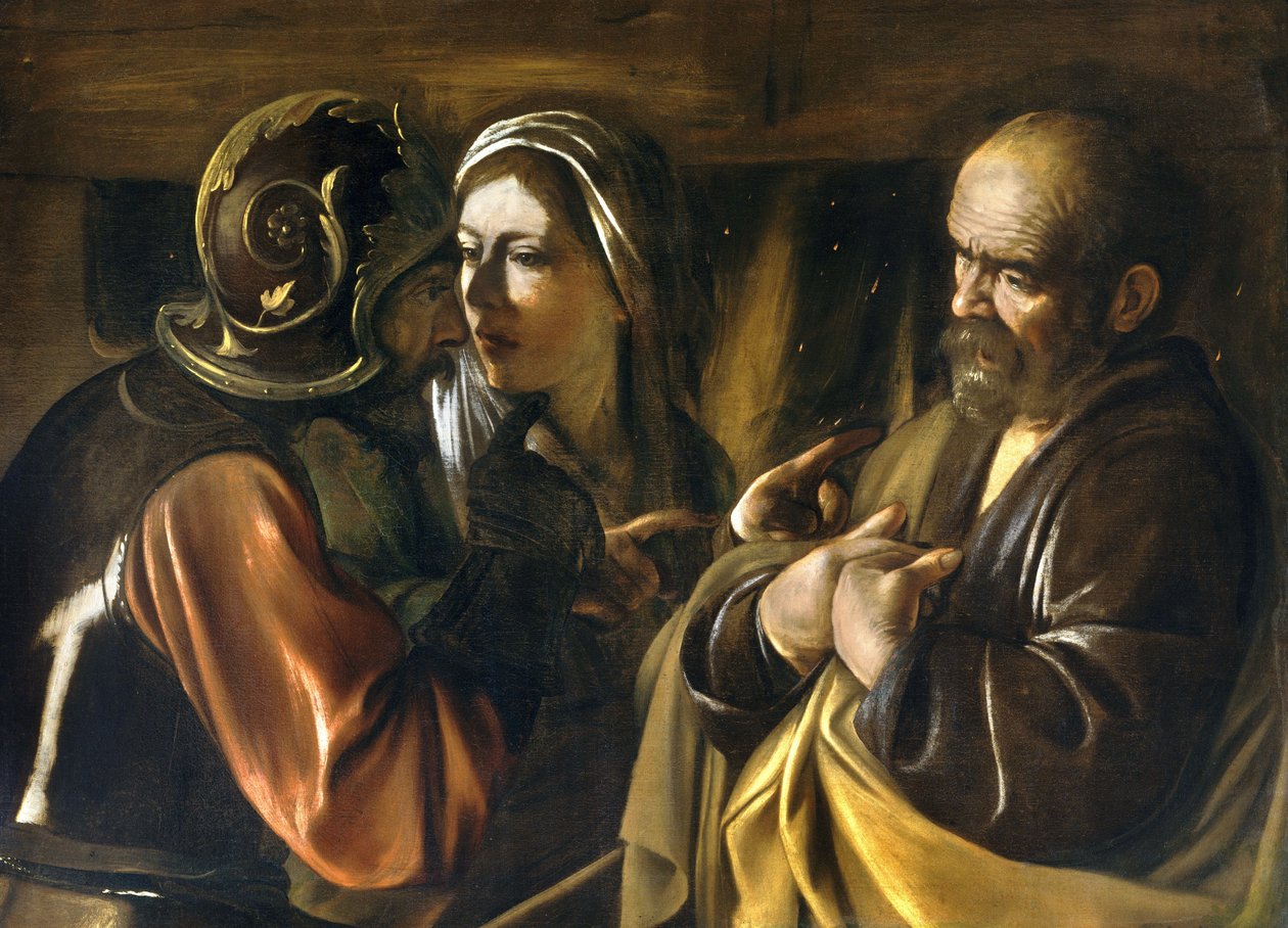 Nægtelsen af Sankt Peter af Michelangelo Merisi Caravaggio