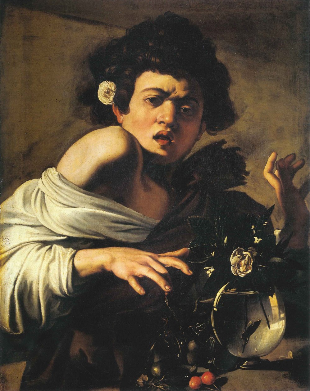 Dreng bidt af et firben, 1596-97 af Michelangelo Merisi Caravaggio