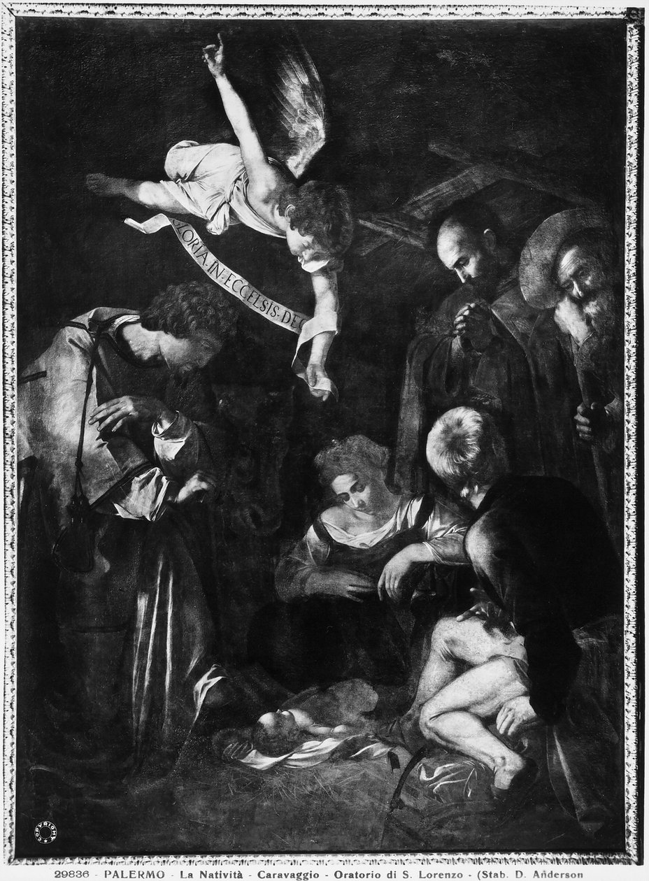 Fødsel, 1609 af Michelangelo Merisi Caravaggio