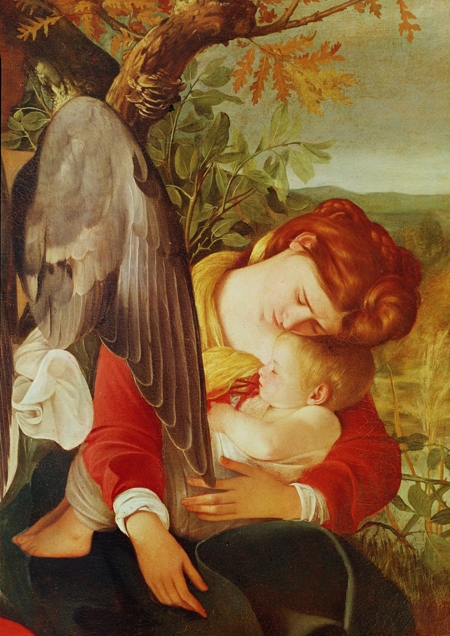 Hvil på flugten til Egypten, ca. 1603 (detaljer) af Michelangelo Merisi Caravaggio