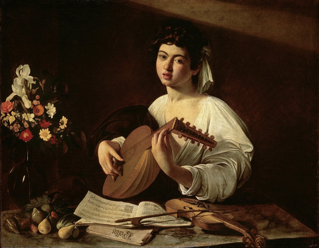 Lutespilleren, ca. 1595 af Michelangelo Merisi Caravaggio