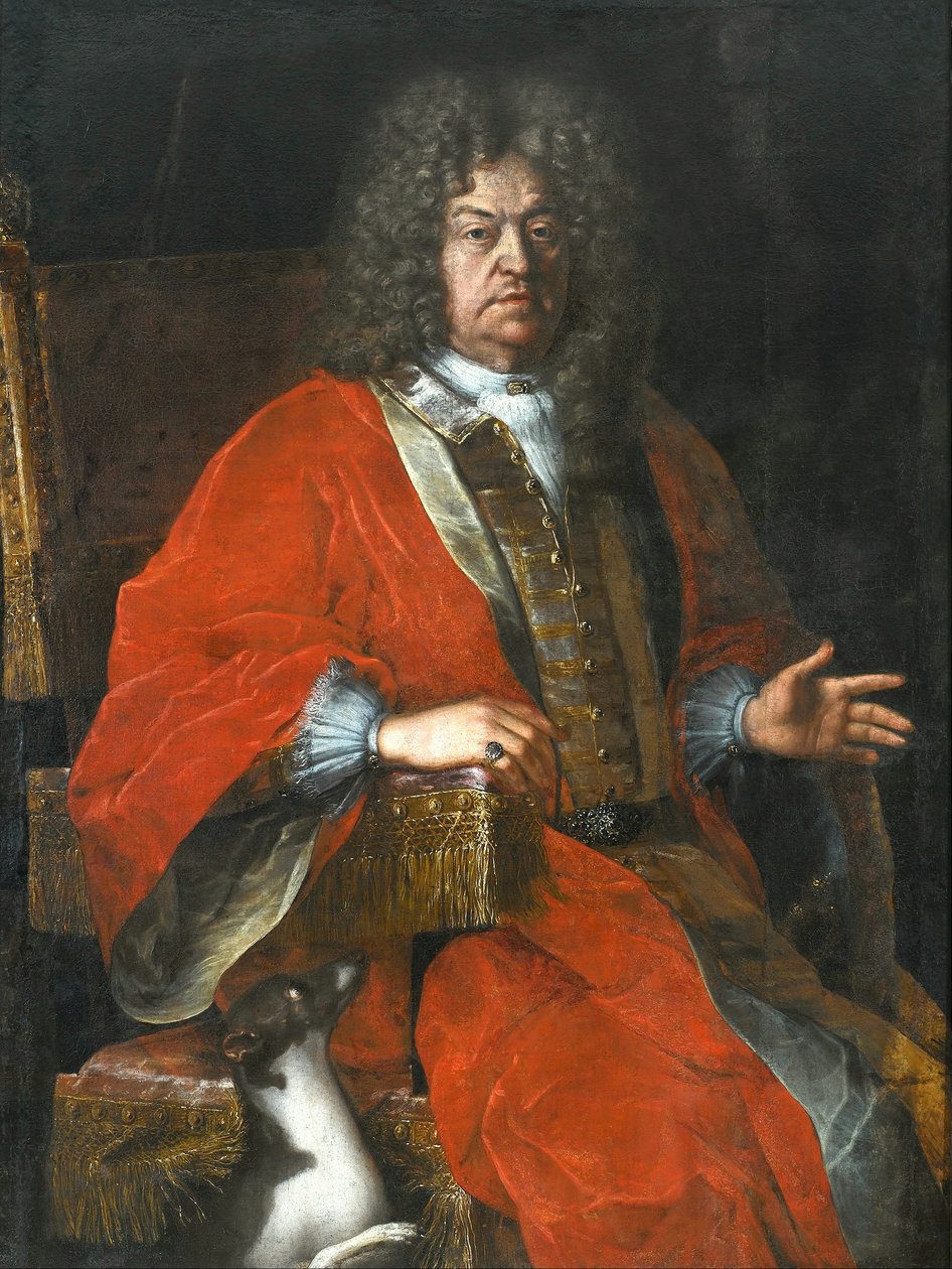 Portræt af Jan Dobrogost Krasiski af Michelangelo Palloni