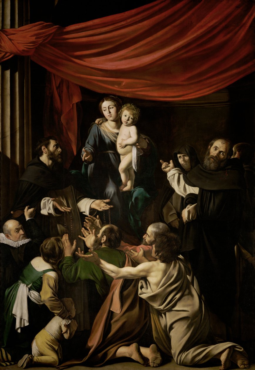 Madonna fra rosenkransen af Michelangelo Merisi Caravaggio