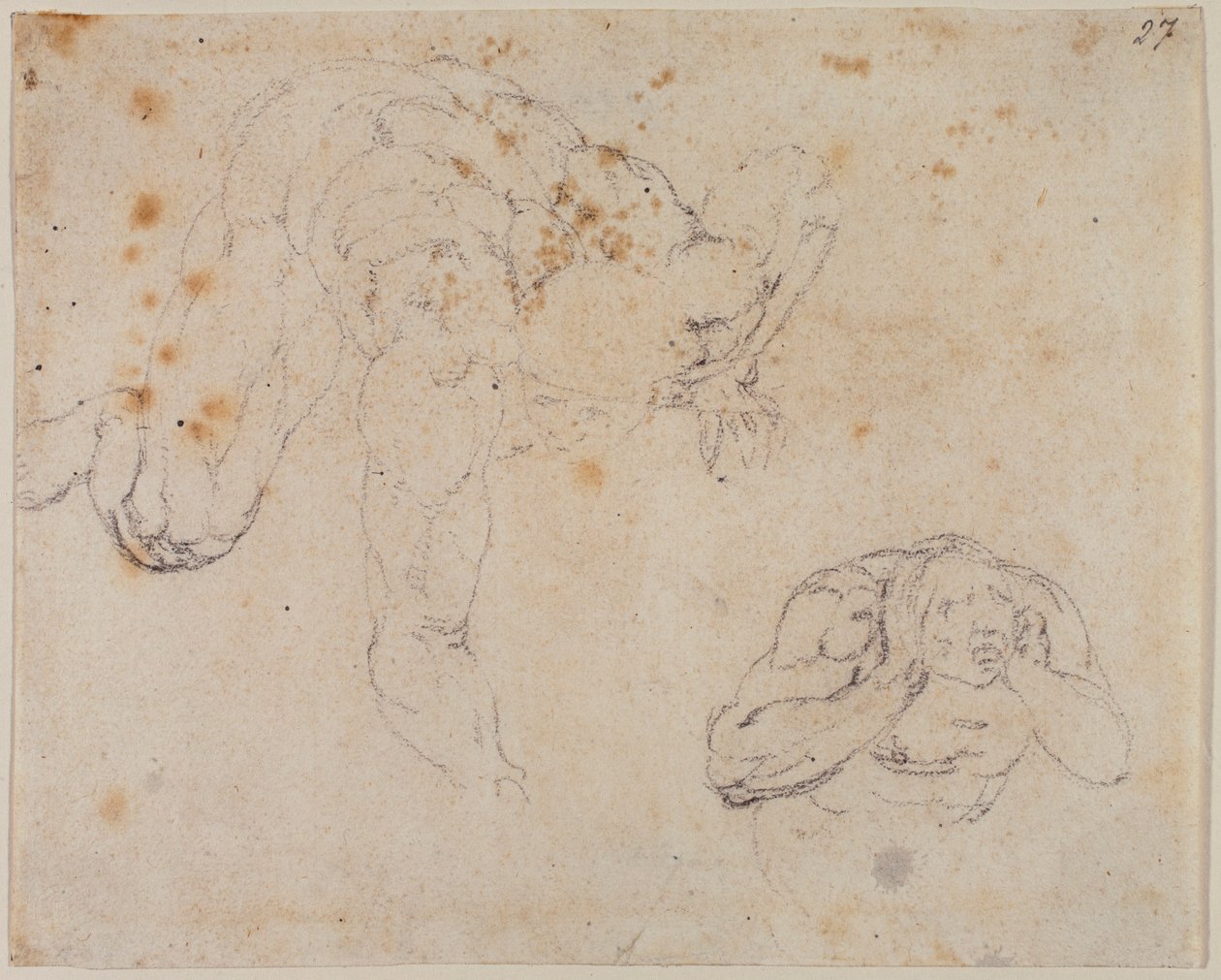 Kopi fra den sidste dom af Michelangelo (after) Buonarroti