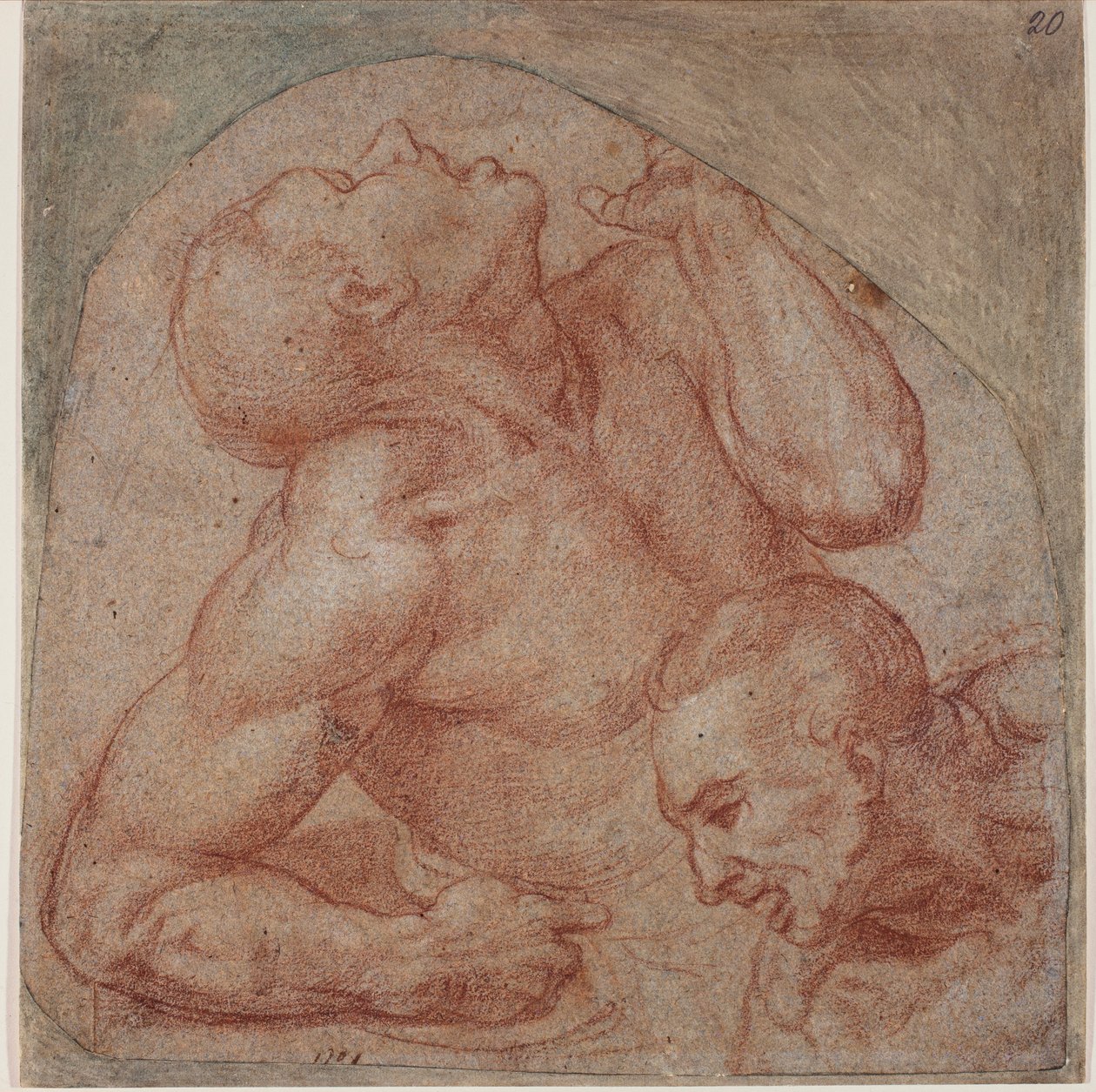 Kopi fra den sidste dom af Michelangelo (after) Buonarroti