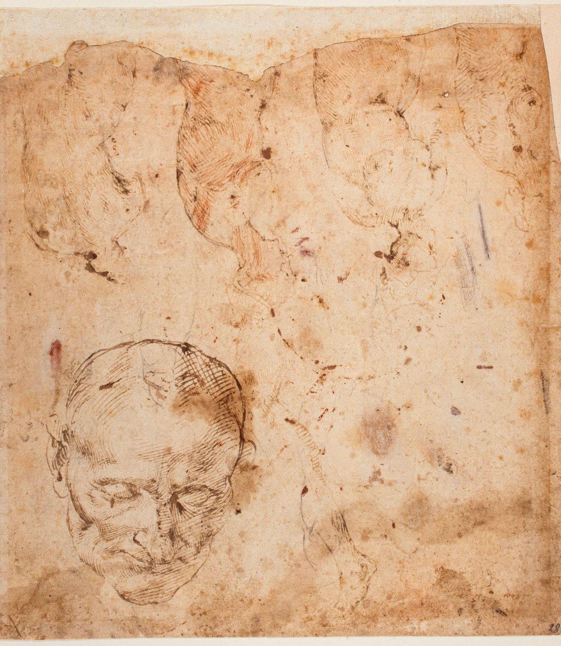 Figurstudier af Michelangelo (after) Buonarroti