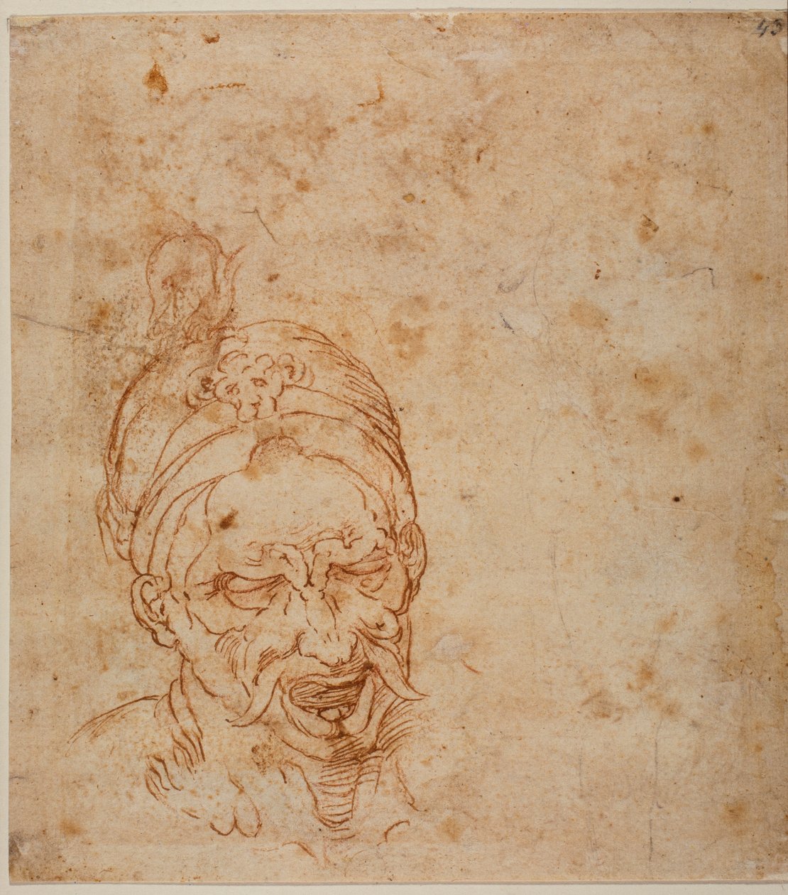 Orientalsk hovedstudie af Michelangelo (after) Buonarroti
