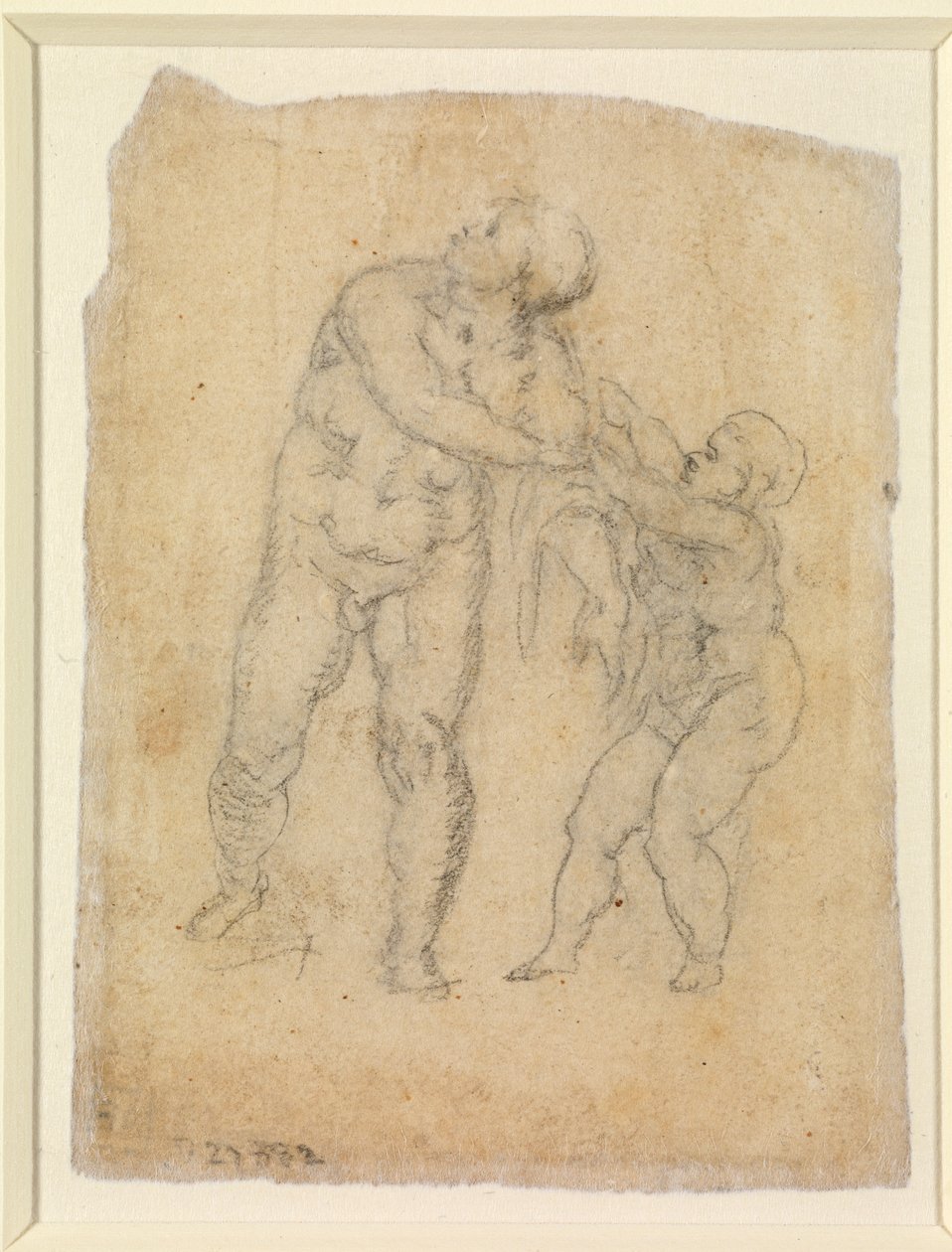 Æneas og et barn (verso), n.d. (blyant på papir) [se 5934522] af Michelangelo Buonarroti