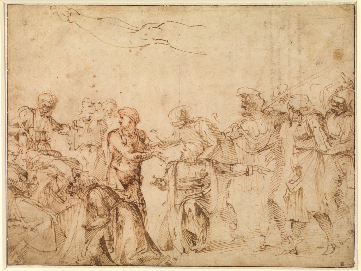 Kristus før Pilatus af Michelangelo Buonarroti