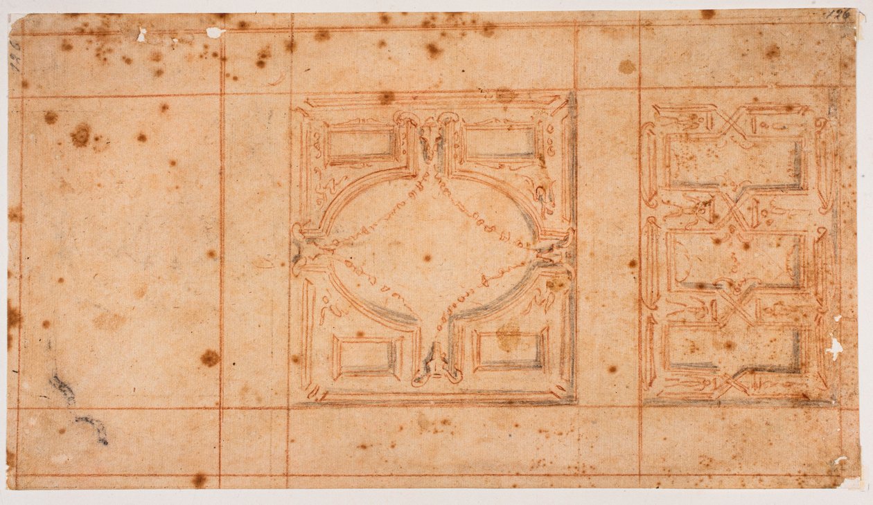 Design til skrivebordene på Laurentian Library af Michelangelo Buonarroti