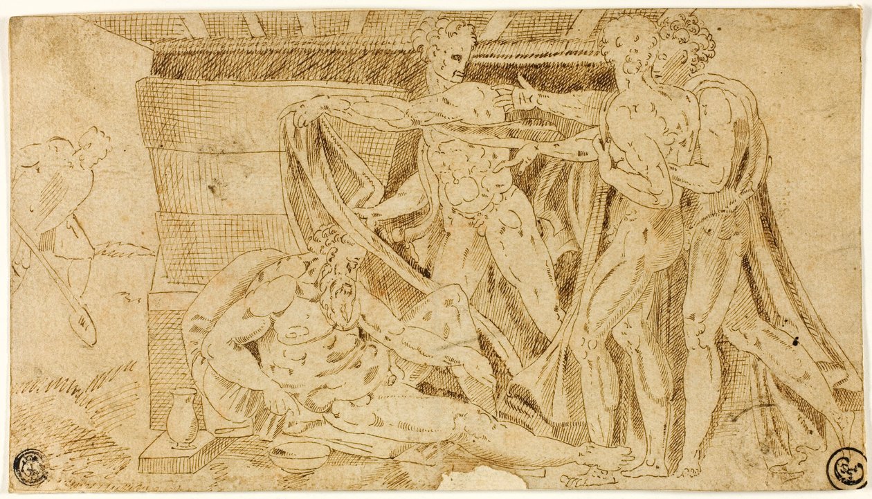 Noas drukkenskab af Michelangelo Buonarroti