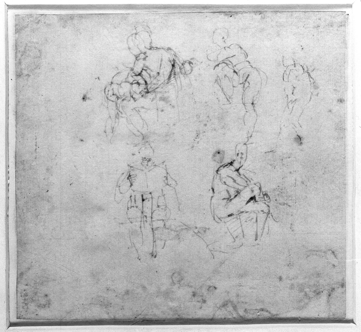Figurstudie, ca. 1511 af Michelangelo Buonarroti