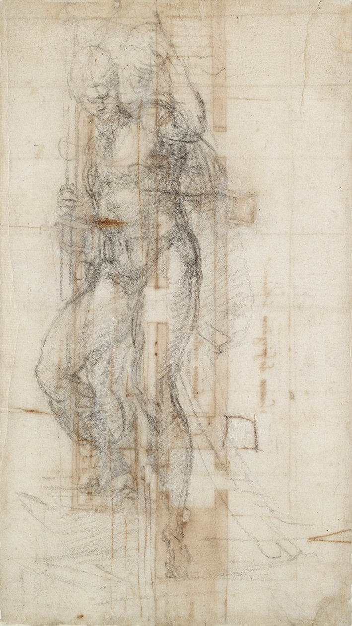 Figur af Kristus, der stiger op fra graven, c1490-1560 af Michelangelo Buonarroti