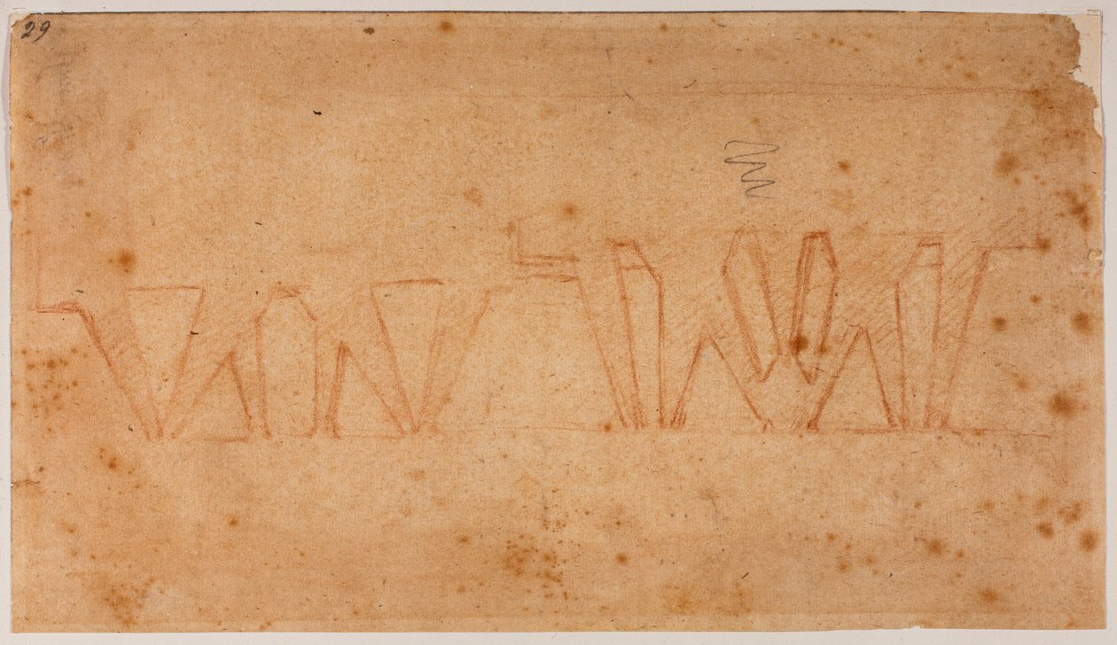 Plan for berigelse af Michelangelo Buonarroti