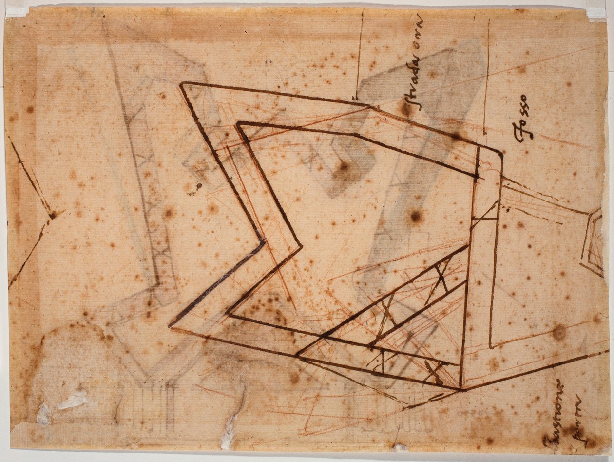 Plan for berigelse af Michelangelo Buonarroti