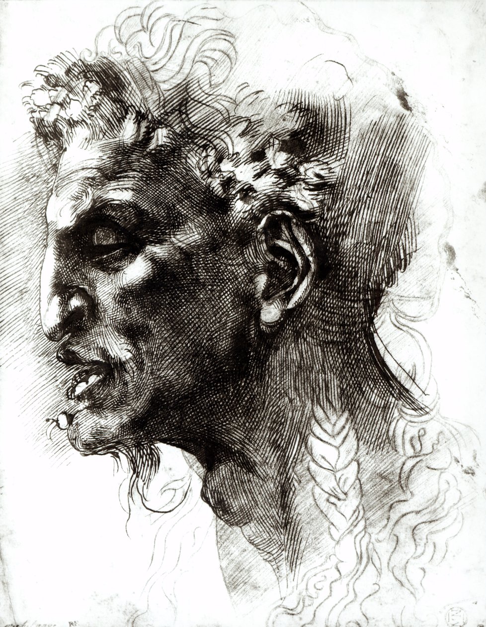 Leder af en Satyr af Michelangelo Buonarroti