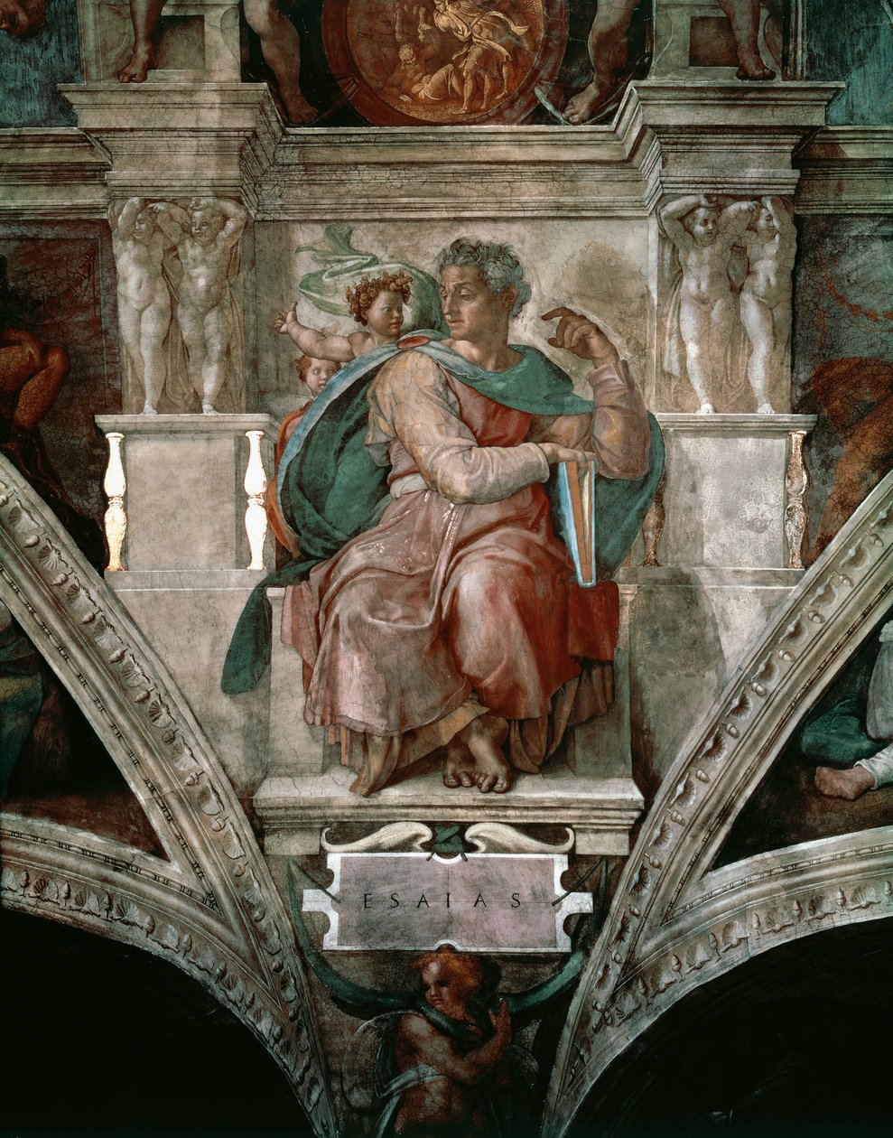 Esajas, detalje fra Det Sixtinske Kapels loft af Michelangelo Buonarroti