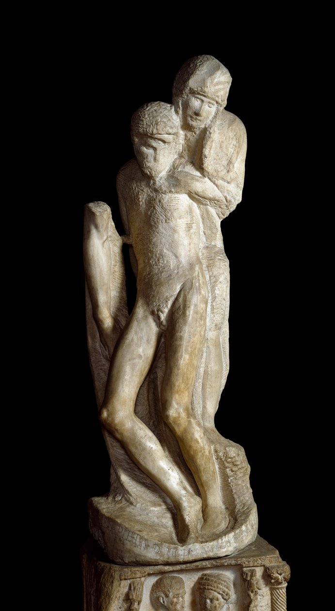 Pieta Rondanini. Skulptur af Michelangelo Buonarroti