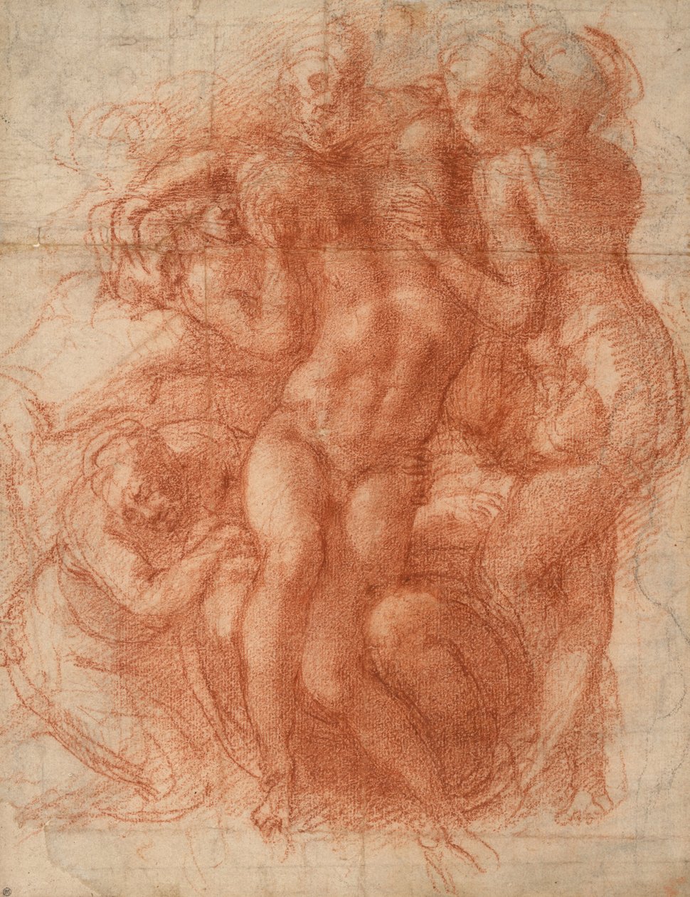 Klagesang, ca. 1530 (rødt kridt) af Michelangelo Buonarroti