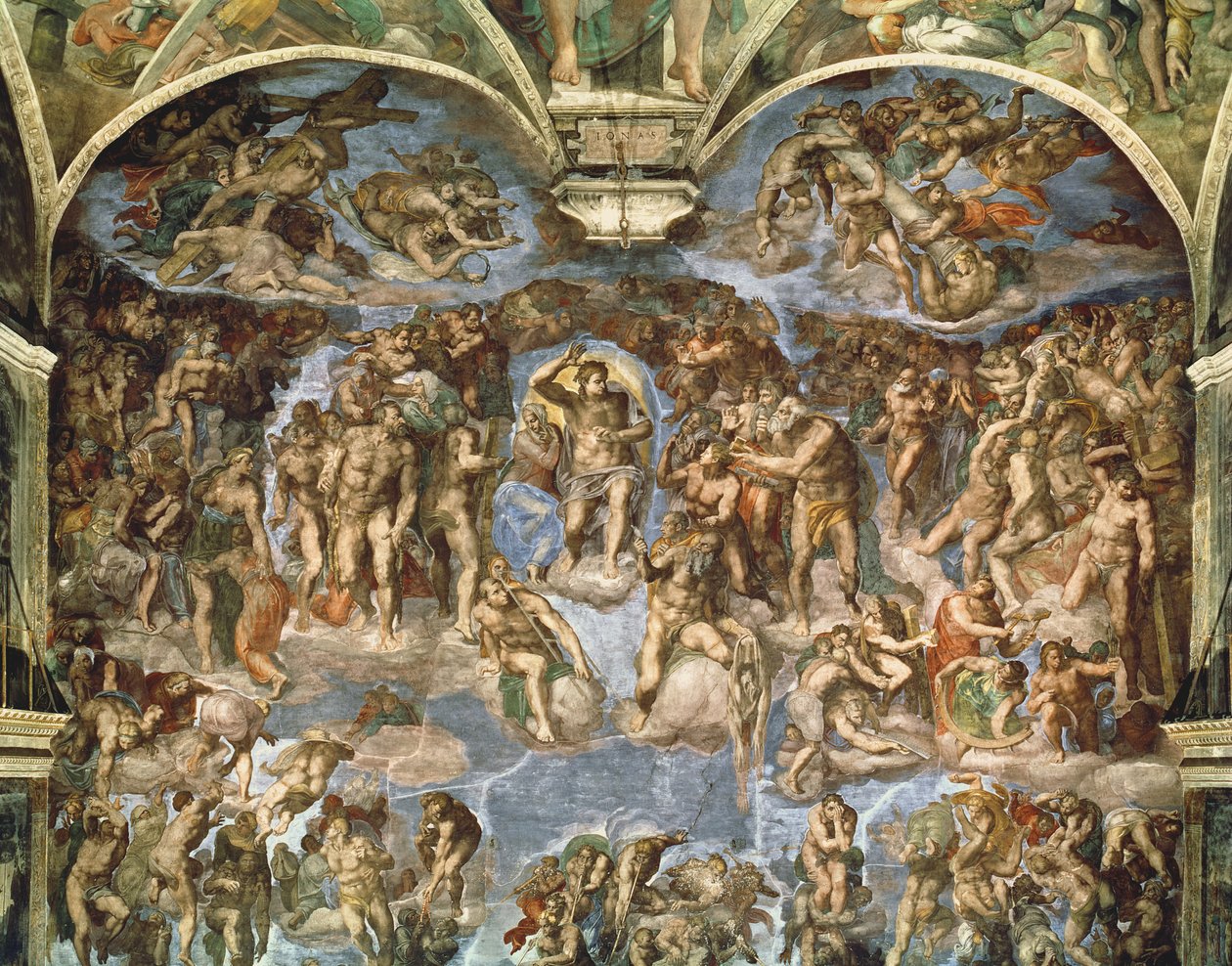 Sidste dom, fra det sixtinske kapel af Michelangelo Buonarroti