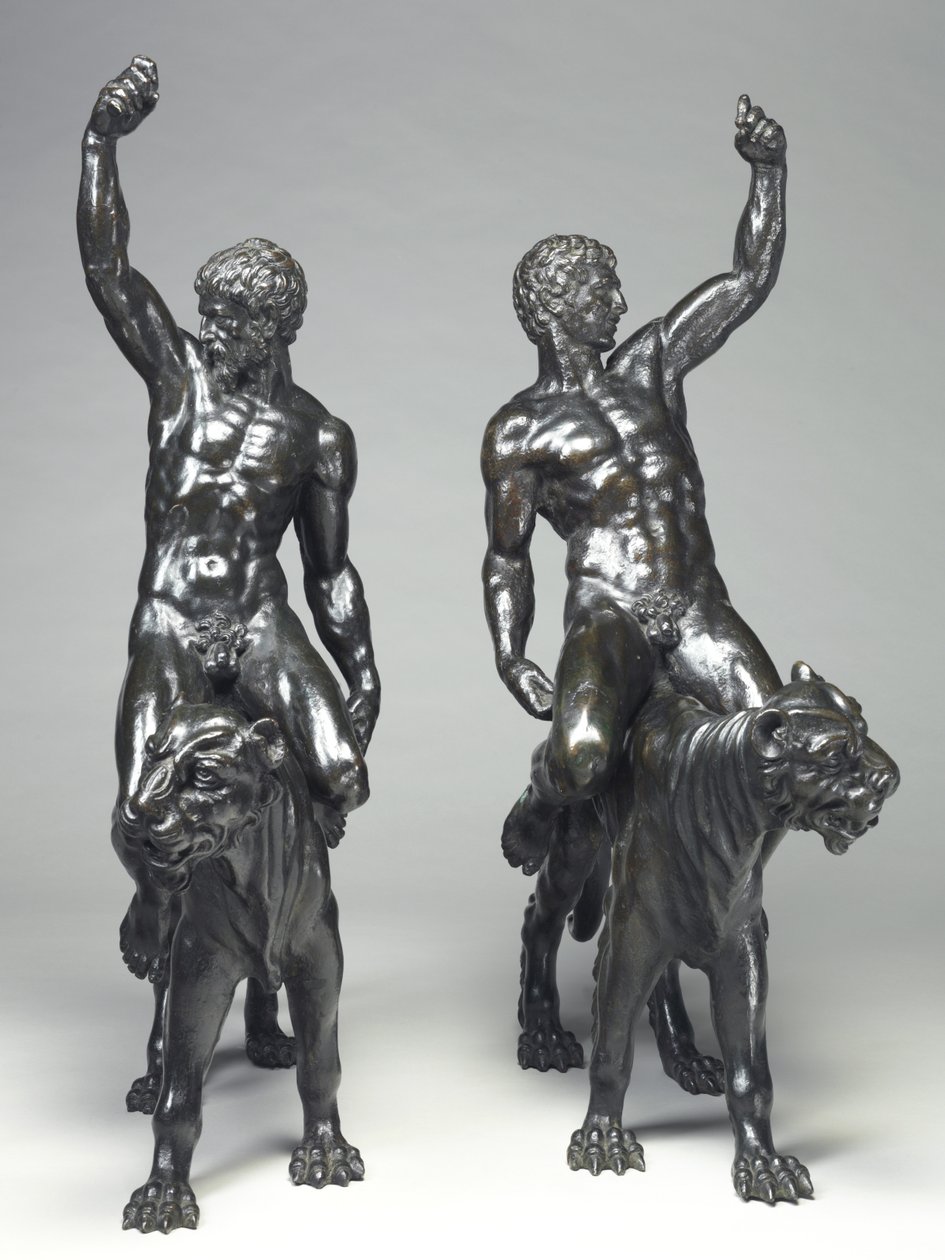 Nøgne bacchants rider på pantere af Michelangelo Buonarroti