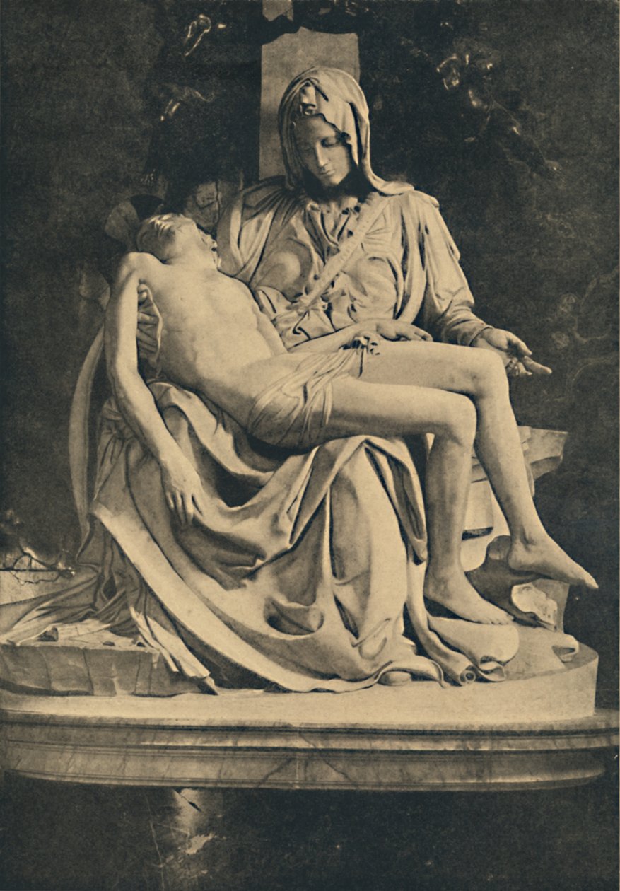 Roma - St. Peters basilika. Pieta af Michelangelo, 1910 af Michelangelo Buonarroti