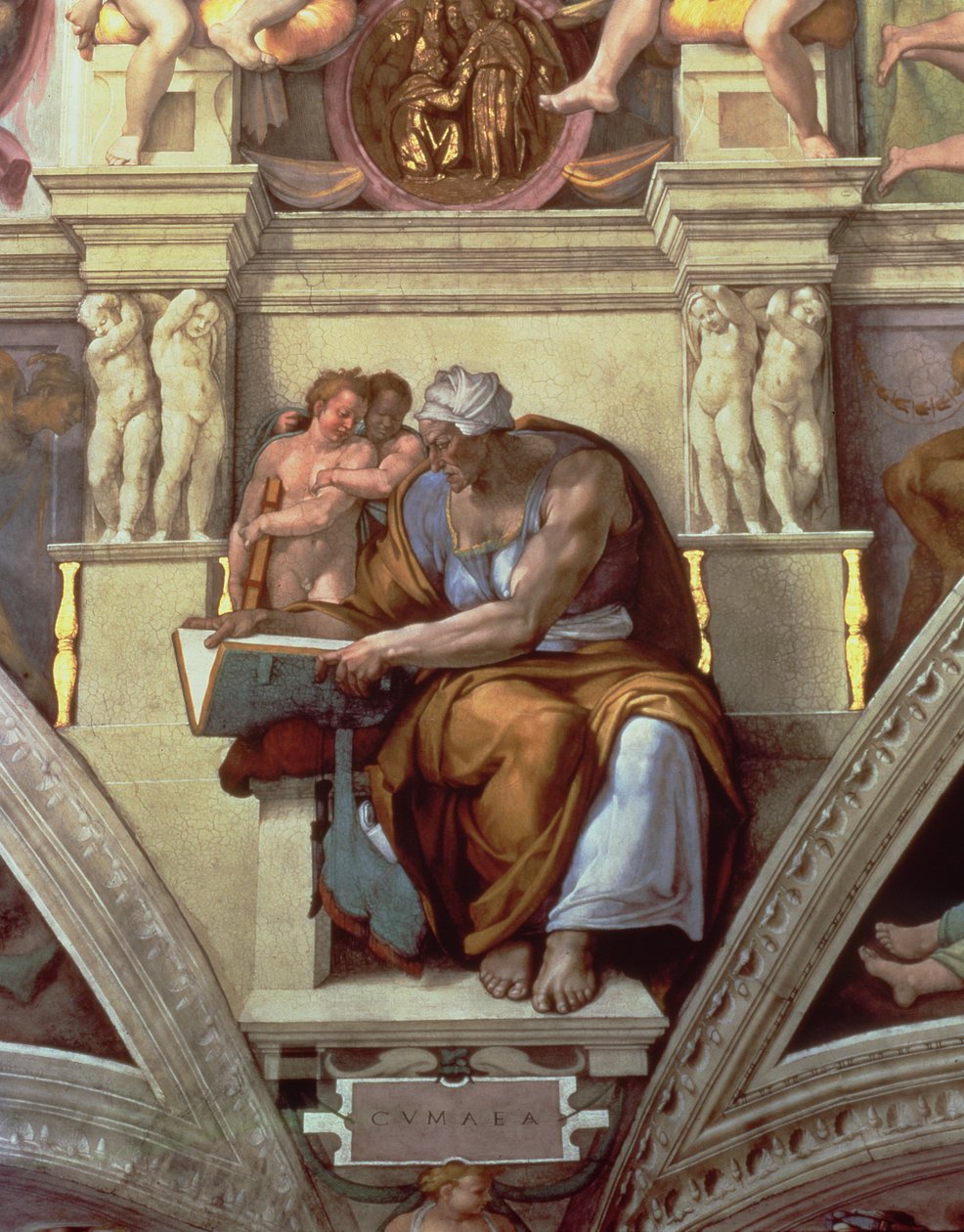 Det Sixtinske Kapel Loft: Cumaean Sibyll af Michelangelo Buonarroti