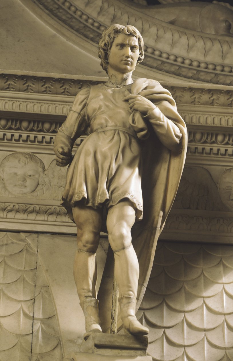 St Proculus, af Michelangelo (1475-1564), San Domenico-kirken i Bologna, Emilia Romagna af Michelangelo Buonarroti