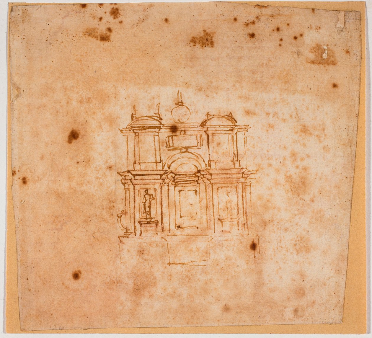Studier til et gravmonument til det nye sakristi af Michelangelo Buonarroti