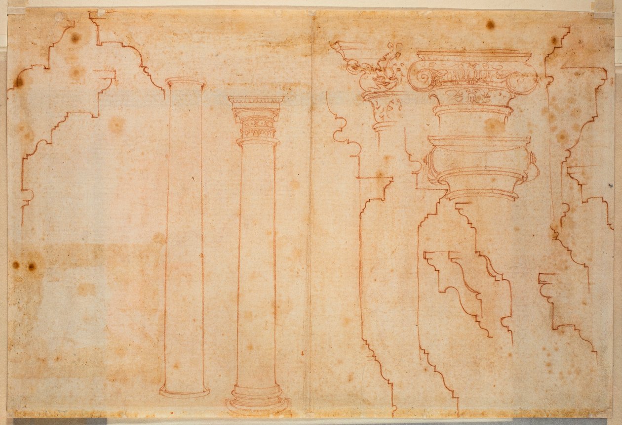 Studier af romerske monumenter af Michelangelo Buonarroti