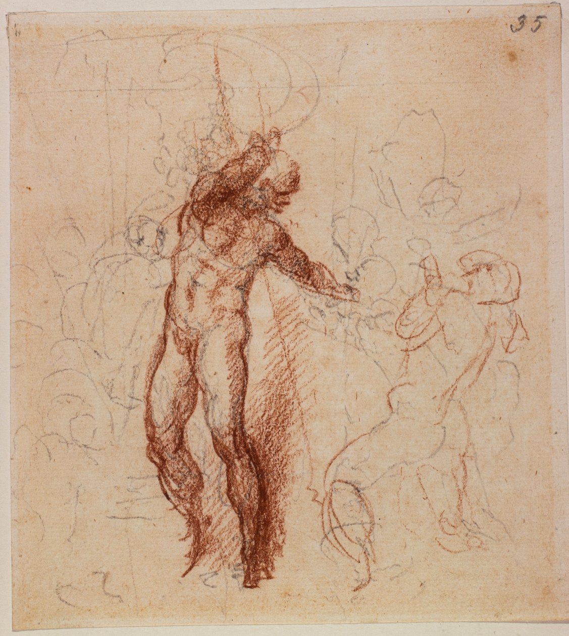 Studie for en Kristus i Limbo af Michelangelo Buonarroti