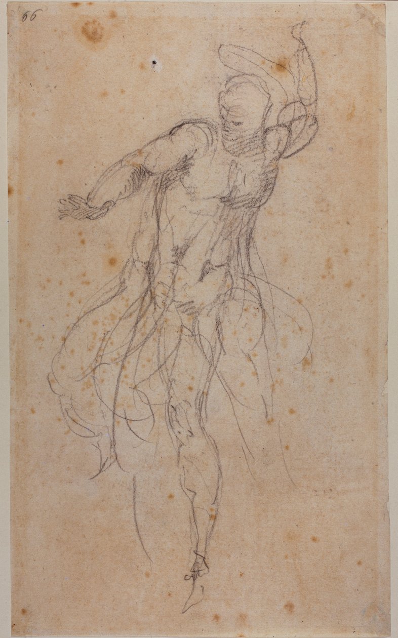 Studie for en opstanden Kristus af Michelangelo Buonarroti
