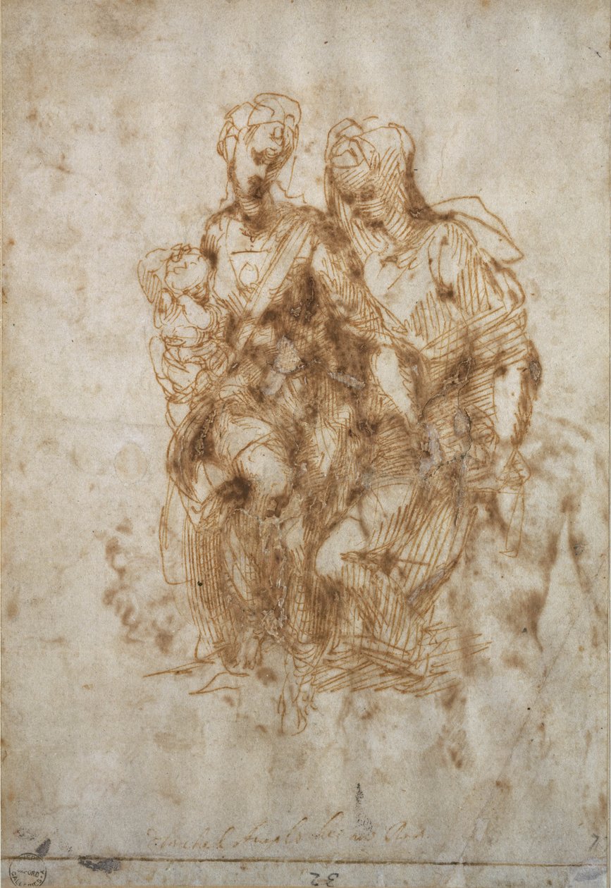 Studie af St. Anne, efter Leonardo Da Vincis 