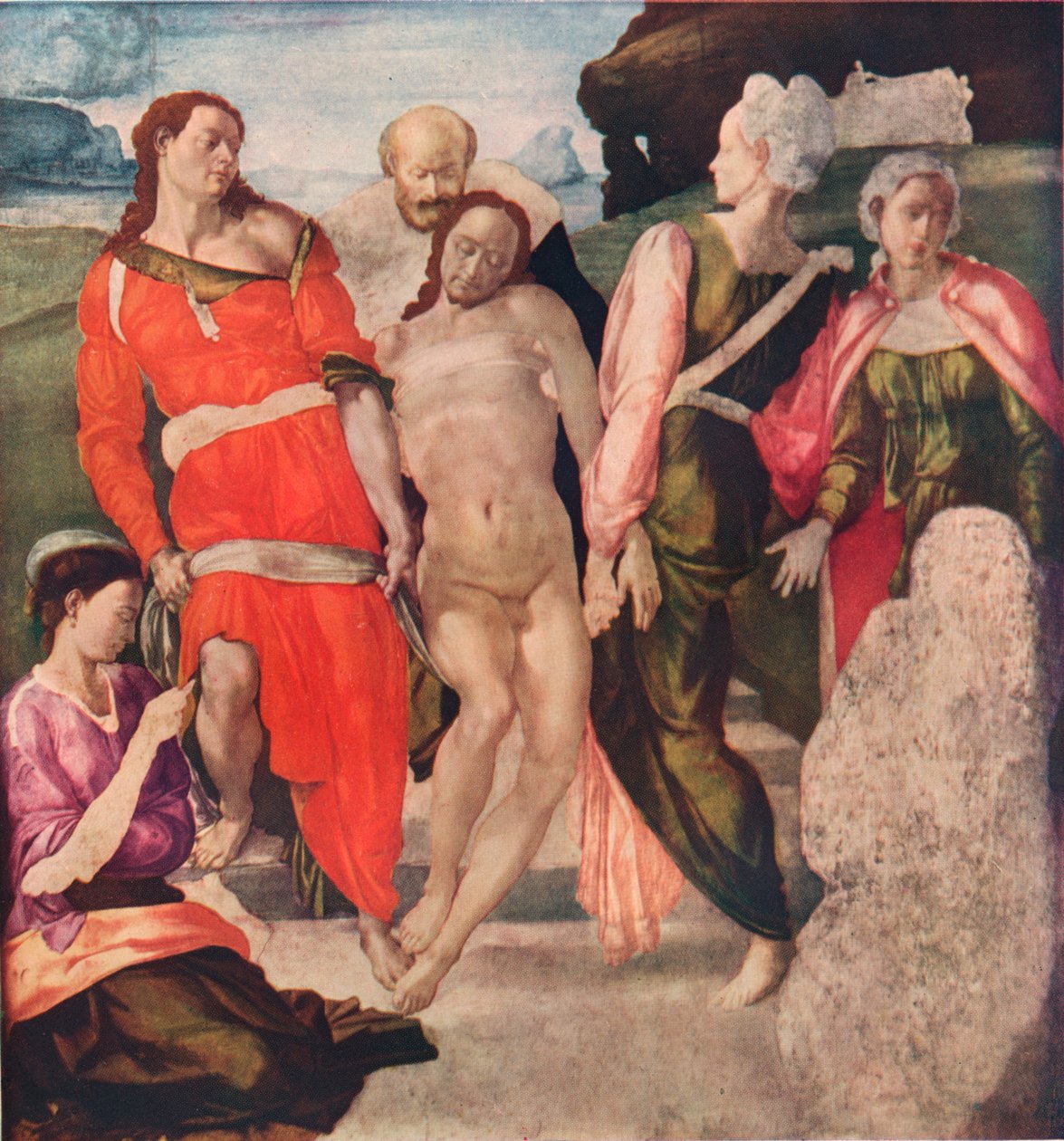 Entombment, c1500, 1911 af Michelangelo Buonarroti